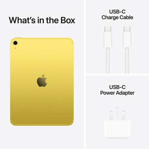iPad (A16) , Yellow , 256GB , Wi-Fi + Cellular , 11 Inch